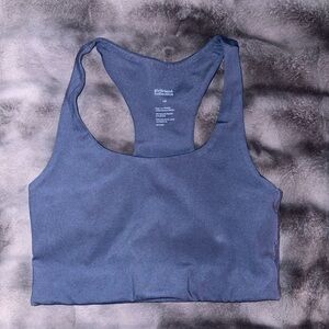 Blue Racerback Sports Bra
